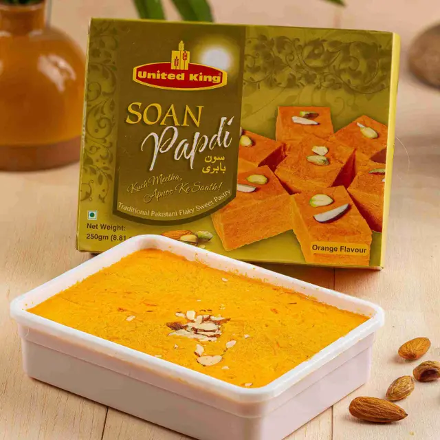 Soan Papdi Orange Flavour Sweet Soan Papdi Orange Flavour Sweet