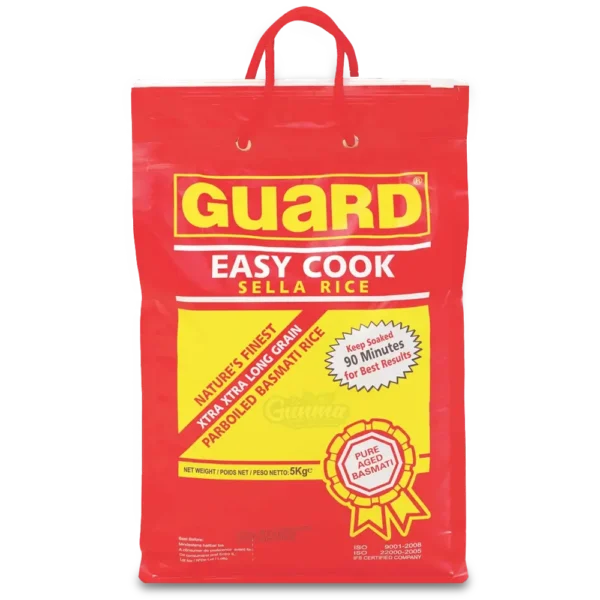 Basmati Sella Rice 5kg (Guard) – Premium Parboiled Long Grain Rice