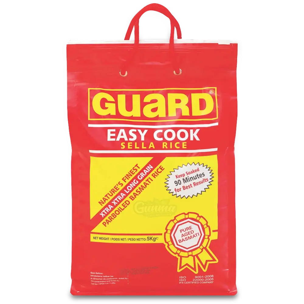 Basmati Sella Rice 5kg (Guard) – Premium Parboiled Long Grain Rice